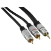 Audio & Video Accessoires > Q-link tulp/stereo kabel 2RCA/ST 3.5 mm 2 meter zwart