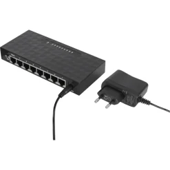 Computeraccessoires > Q-link UTP netwerkswitch 8 poorten gigabit ethernet zwart