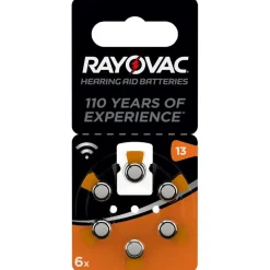 Batterijen > Rayovac 13 Acoustic Special hoortoestel batterijen type 13 oranje 6 stuks