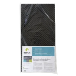 Geluidsisolatie > Redux geluidsabsorberende plaat zwart 100 x 50 cm 30 mm 2 stuks