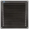 Renson opbouw schoepenrooster aluminium zwart 200 x 200mm