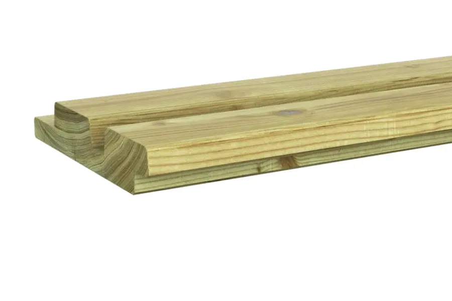 Vuren Geschaafd > Geen Rhombusprofiel vuren hout geschaafd 180 x 2,8 x 14,5 cm