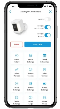 Elektronische Beveiliging > Ring Spotlight Camera Plus Battery Zwart