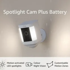 Elektronische Beveiliging > Ring Spotlight Camera Plus Battery Zwart