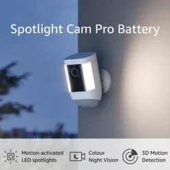 Elektronische Beveiliging > Ring Spotlight Camera Pro Wired Wit 2K