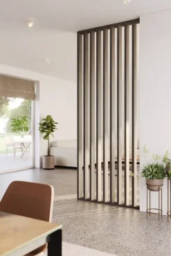 Roomdividers|Wandpanelen > Geen Roomdivider complete set grijs eiken 260x100cm