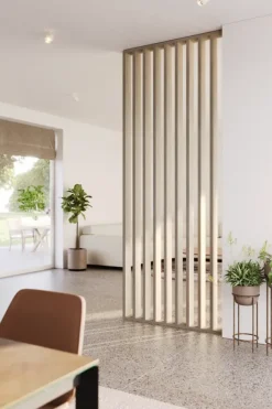 Roomdividers|Wandpanelen > Geen Roomdivider complete set licht eiken 260x100 cm