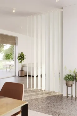 Roomdividers|Wandpanelen > Geen Roomdivider lamel ellips wit 18x240 cm 1 stuk