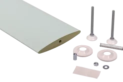 Roomdividers|Wandpanelen > Geen Roomdivider lamel ellips wit 18x240 cm 1 stuk