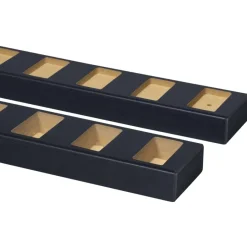 Houtenprofielen > Cando Green Roomdivider profiel recht 90° lava eiken 2 stuks