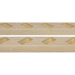 Houtenprofielen|Overgangsprofielen > Cando Green Roomdivider profiel schuin 45° natuur eiken 2 stuks
