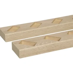 Houtenprofielen|Overgangsprofielen > Cando Green Roomdivider profiel schuin 45° natuur eiken 2 stuks