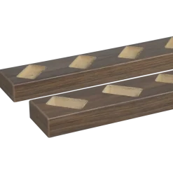 Wandpanelen|Houtenprofielen > CanDo Roomdivider profiel schuin 45° walnoot 2 stuks