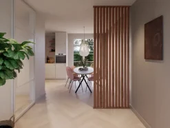 Wandpanelen|Houtenprofielen > CanDo Roomdivider spijlen MDF walnoot 4 stuks