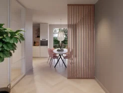 Wandpanelen|Houtenprofielen > CanDo Roomdivider spijlen MDF walnoot 4 stuks