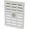 Sanivesk afsluitbaar schuifrooster aluminium wit 24,5x19,5 cm