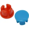 Sanitair Aansluitmateriaal > Sanivesk Afsluitplug Kunststof Rood + Blauw