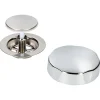 Afvoerbuizen & Hulpstukken|Toilet Onderdelen > Sanivesk Afvoerplug Bad + Knop Chroom