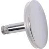 Sanivesk Afvoerplug Bad + Knop Zwart