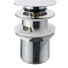 Afvoerbuizen & Hulpstukken > Sanivesk Afvoerplug Click Rond Chroom met Overloop 5/4"
