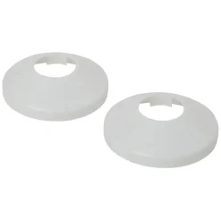 Toevoerbuizen & Hulpstukken|Kraanaccessoires > Sanivesk CV Buisrozet 20mm Wit 2 stuks