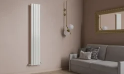 Sanivesk design radiator Negev wit midden/onder aansluiting 180 x 38 cm