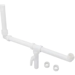 Afvoerbuizen & Hulpstukken > Sanivesk Duploafvoer Ongelijk 6/4x40mm Wit