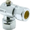 Sanitair Aansluitmateriaal > Sanivesk Kogelkraan Mini Haaks Knel 12x12mm Chroom