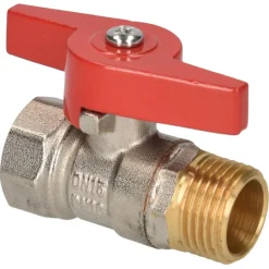 Sanitair Aansluitmateriaal > Sanivesk Kogelkraan Vlindergreep 1/2"Mx1/2"F Chroom