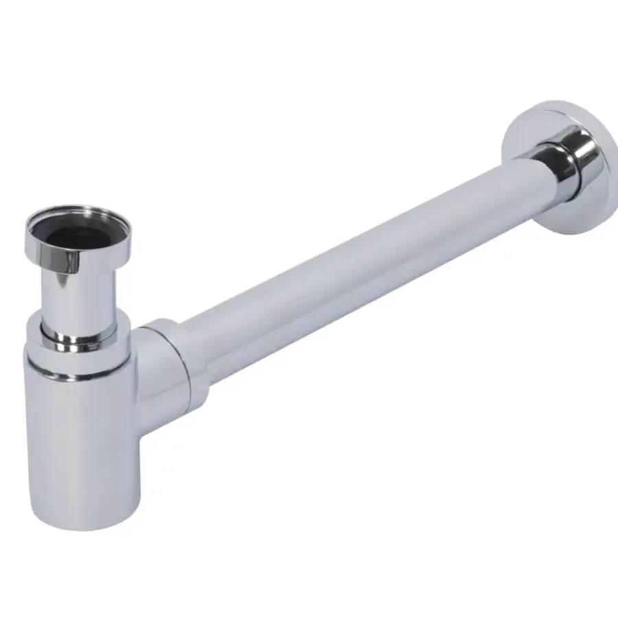 Afvoerbuizen & Hulpstukken > Sanivesk Luxe Design Fonteinsifon Chroom 5/4"x32mm LAAG model
