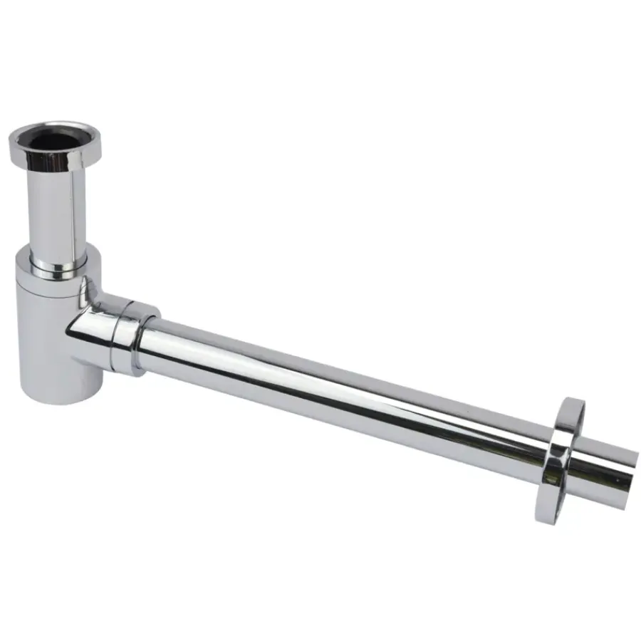 Afvoerbuizen & Hulpstukken > Sanivesk Luxe Design Fonteinsifon Chroom 5/4"x32mm LAAG model