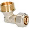 Sanitair Aansluitmateriaal > Sanivesk Meerlagen Knel Knie Overgang 16mmx3/4"M