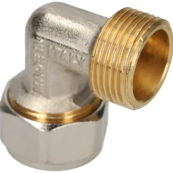 Sanitair Aansluitmateriaal > Sanivesk Meerlagen Knel Knie Overgang 20mmx3/4"M
