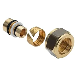 Sanitair Aansluitmateriaal > Sanivesk Meerlagen Knel Recht Verloop 15mmx16x2mm