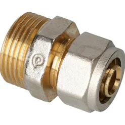 Sanitair Aansluitmateriaal > Sanivesk Meerlagen Knel Recht Overgang 16mmx3/4"M