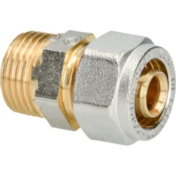 Sanitair Aansluitmateriaal > Sanivesk Meerlagen Knel Recht Overgang 20mmx1/2"M