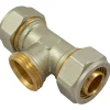 Sanitair Aansluitmateriaal > Sanivesk Meerlagen Knel T-Stuk Overgang 16mmx1/2"Mx16mm