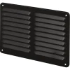 Sanivesk opbouw schoepenrooster aluminium zwart 245 x 195mm