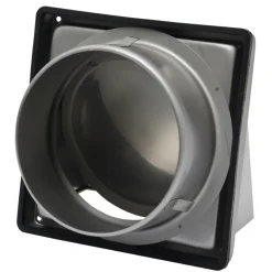 Sanivesk overdrukrooster met kap RVS Ø 150 mm