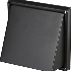 Sanivesk overdrukrooster met kap RVS zwart Ø 150 mm