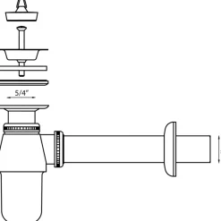 Afvoerbuizen & Hulpstukken > Sanivesk Plugbekersifon 5/4x32mm RVS