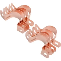 Toevoerbuizen & Hulpstukken|Kraanaccessoires > Sanivesk Roodkoper Zadel Laag Enkel 15mm 10 stuks