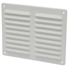 Sanivesk schoepenrooster aluminium wit 24,5x19,5 cm