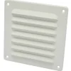 Sanivesk schoepenrooster aluminium wit 15,5x15,5 cm