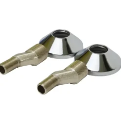 Sanitair Aansluitmateriaal > Sanivesk S-Koppeling 3/4"Mx3/8"M Chroom 2 stuks