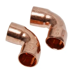 Sanitair Aansluitmateriaal > Sanivesk Soldeer Roodkoper Bocht 90gr 12x12mm 2 stuks