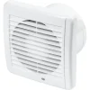 Sanivesk stille inbouwventilator Standaard met timer wit Ø 150 mm