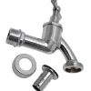 Sanitair Aansluitmateriaal > Sanivesk Tapkraan + Slangkoppeling 1/2"Mx3/4"M Chroom
