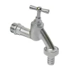 Sanitair Aansluitmateriaal > Sanivesk Tapkraan + Slangkoppeling 1/2"Mx3/4"M Mat Chroom