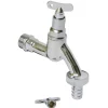 Sanitair Aansluitmateriaal > Sanivesk Tapkraan + Slangkoppeling 1/2"M + 2 Sleutels Chroom